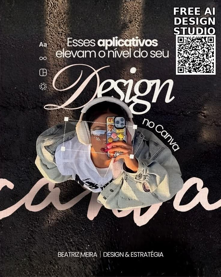 Dark reel cover combining expressive design typography with a photographic collage